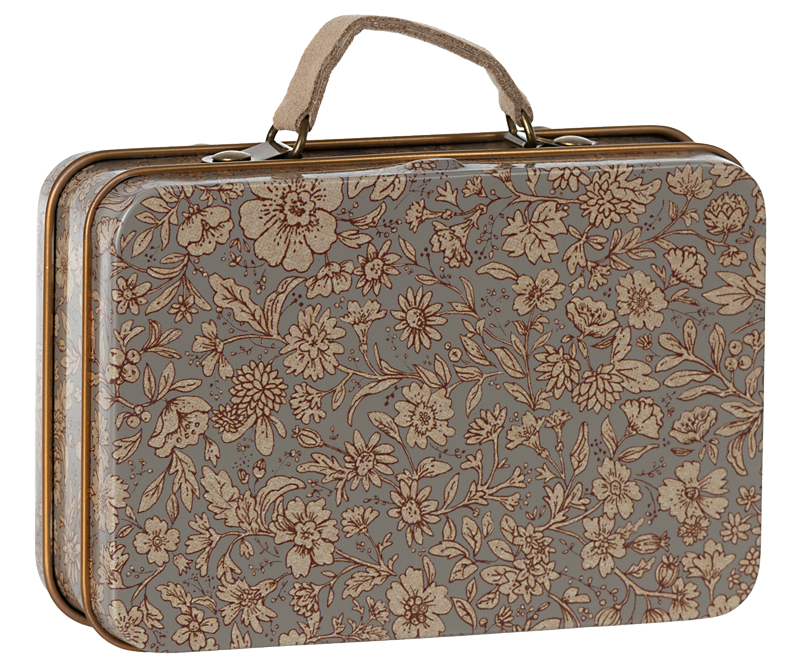 Kleiner Koffer "Blüte"grau